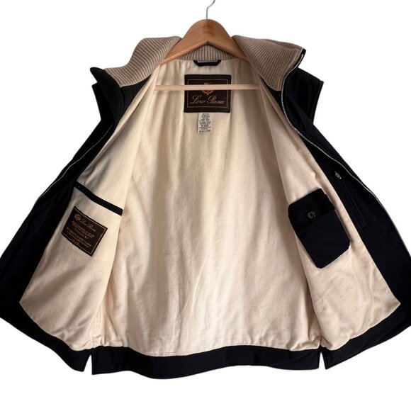 Loro Piana StormSystem Twenty K Vest Mens XL Black Made In Italy Cashmere Lined - Picture 8 of 16